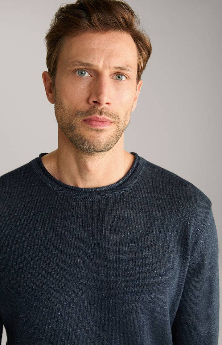 Joop Leinenmix-Pullover Mendor in Navy Günstiger Verkauf