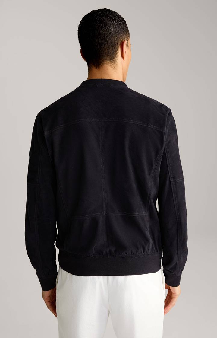 Joop Ziegenvelours-Lederjacke Pios in Navy Meist gekauft