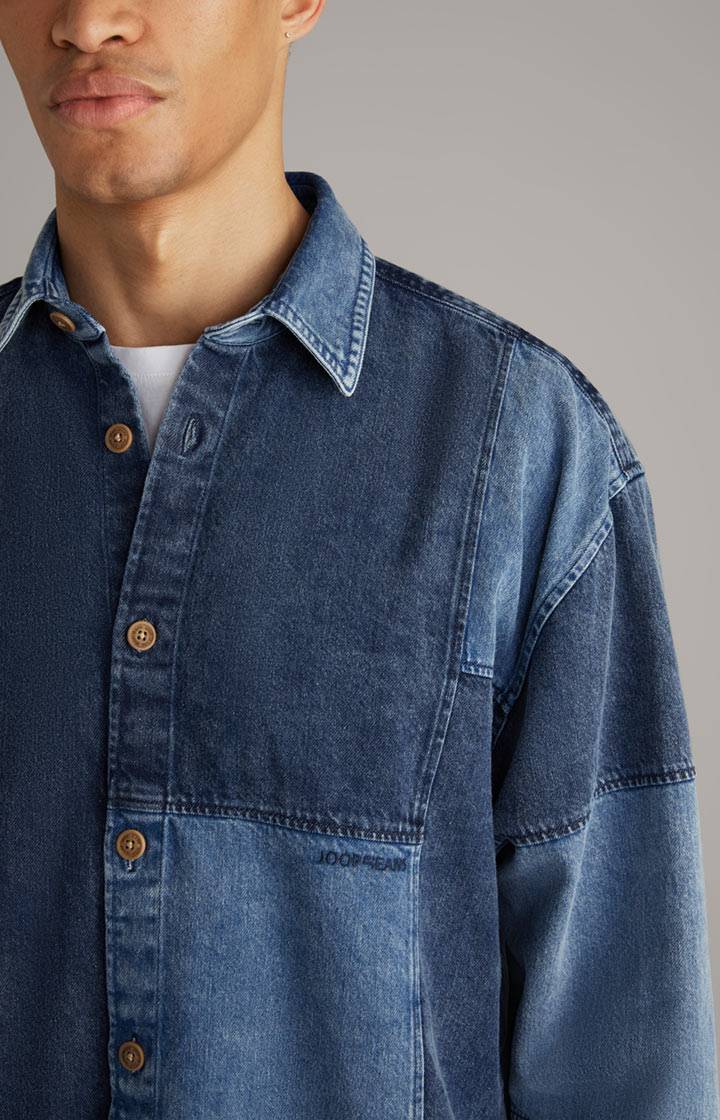 Joop Baumwoll-Jeanshemd Hermen in Blau Outlet