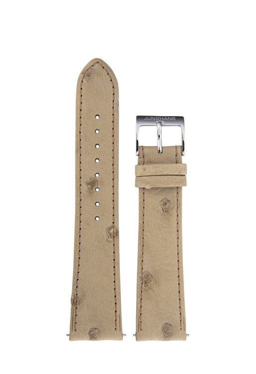 Junghans Straußenlederband XS hellbraun