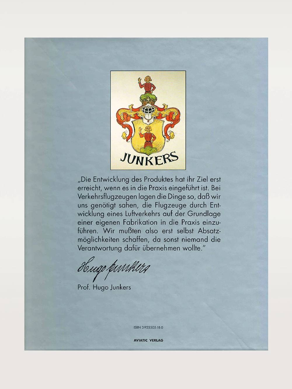 Junkers Hugo Junkers Verkauf