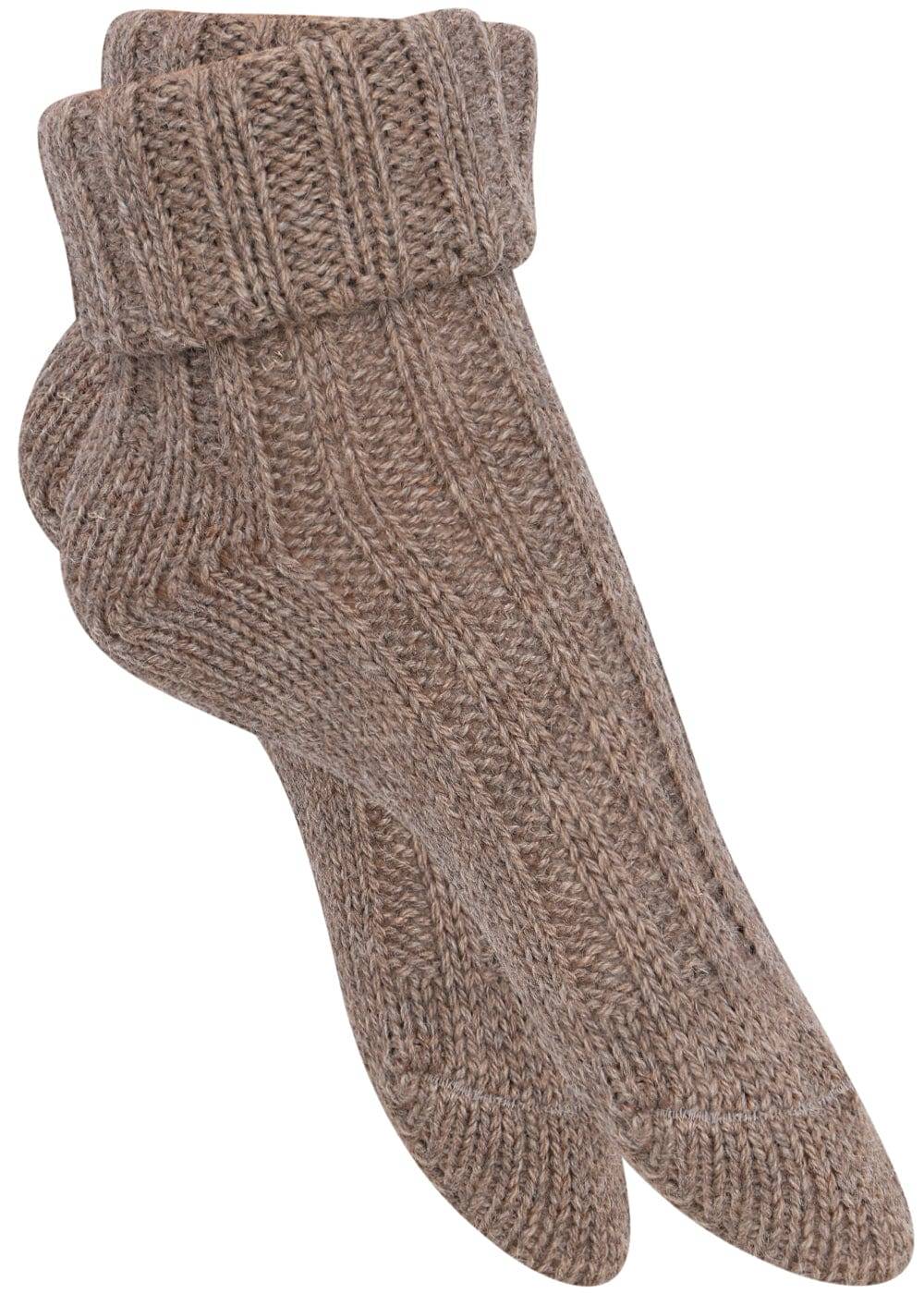 KB Socken Alpakasocken mit Umschlag dickgestrickt - 2 Paar Fabrikverkauf