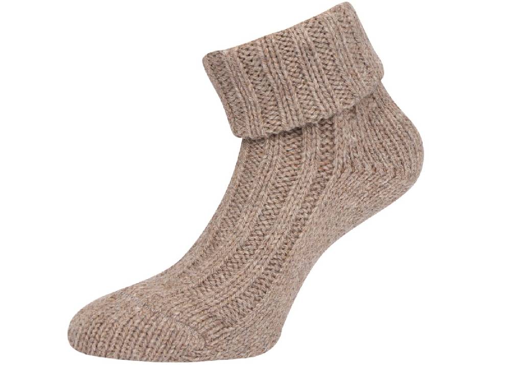 KB Socken Alpakasocken mit Umschlag dickgestrickt - 2 Paar Fabrikverkauf