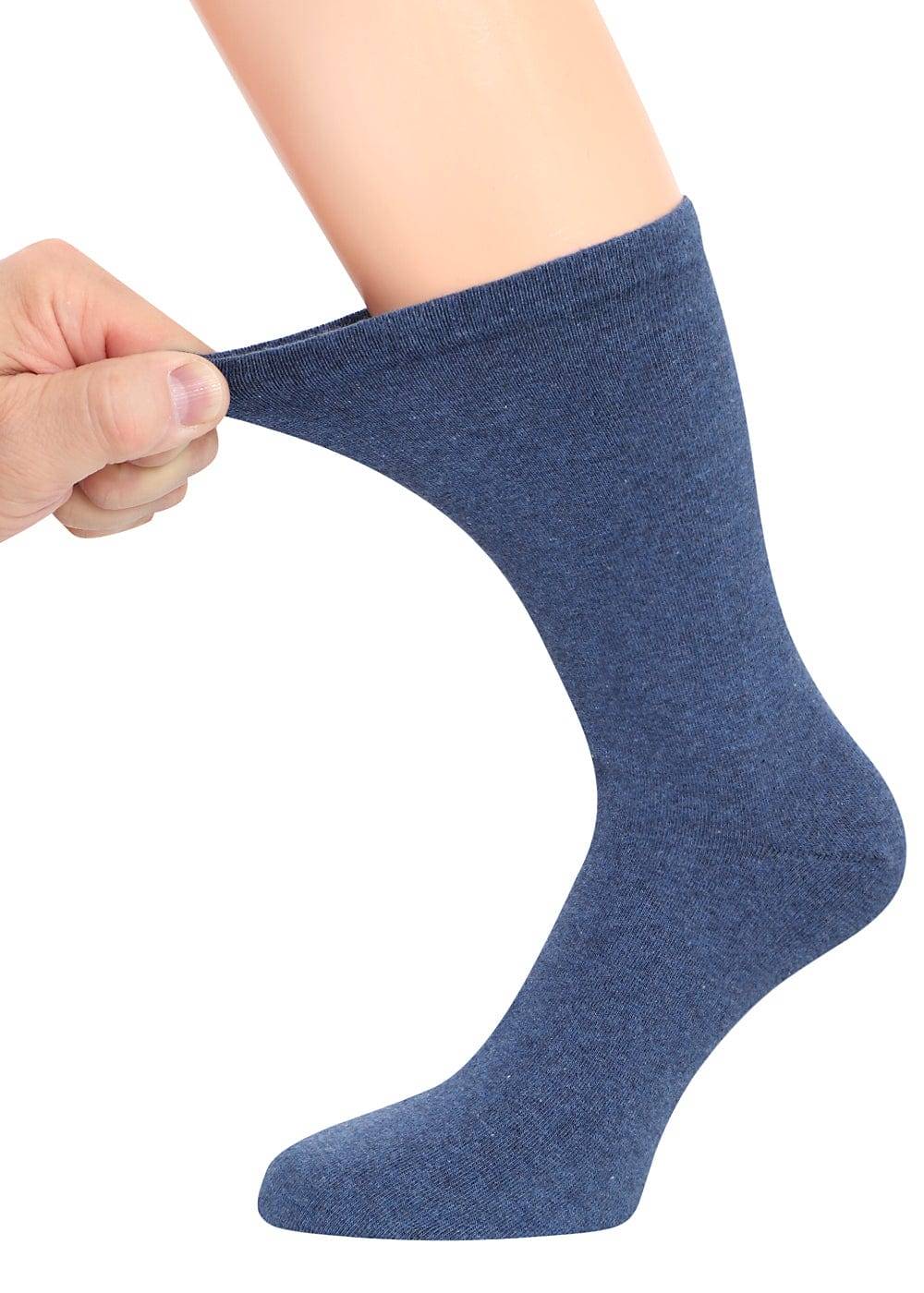 KB Socken Diabetikersocken extra weit dehnbar - Damen Herren - blau 6 Paar Meist gekauft