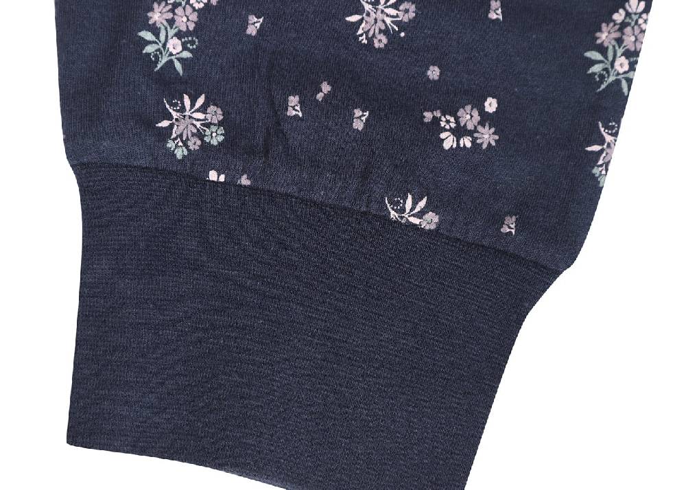 KB Socken Damen Schlafanzug lang dunkelblau - 100% Baumwolle Fabrikverkauf