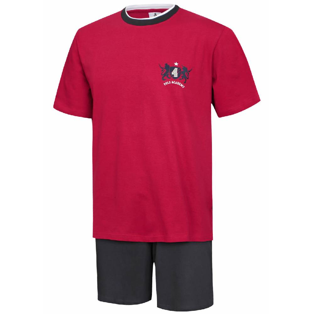 KB Socken Herren Schlafanzug kurz in rot - 100% Baumwolle