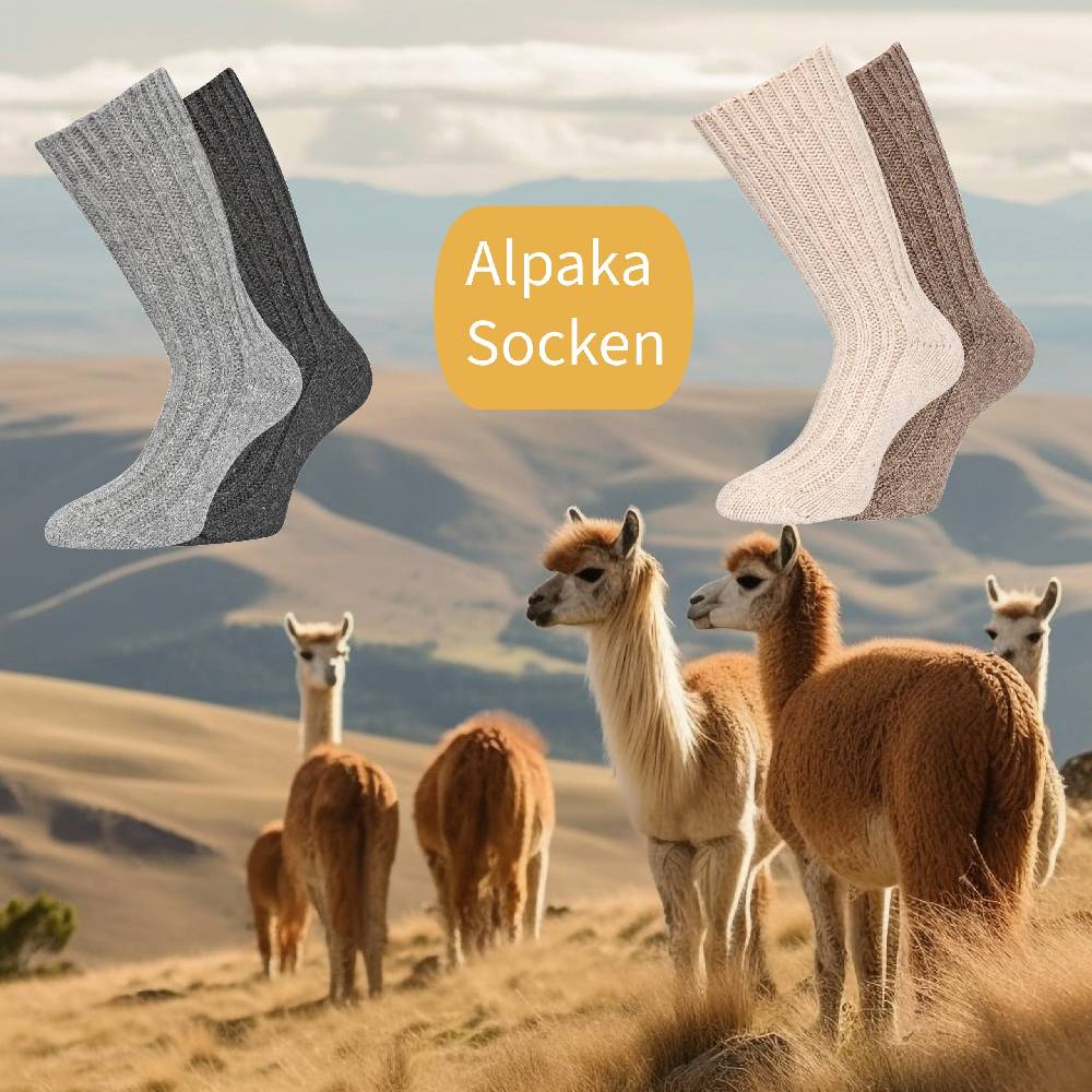 KB Socken Geschenkbox direkt zum Verschenken - Alpaka Socken und Alpaka Seife Meist gekauft