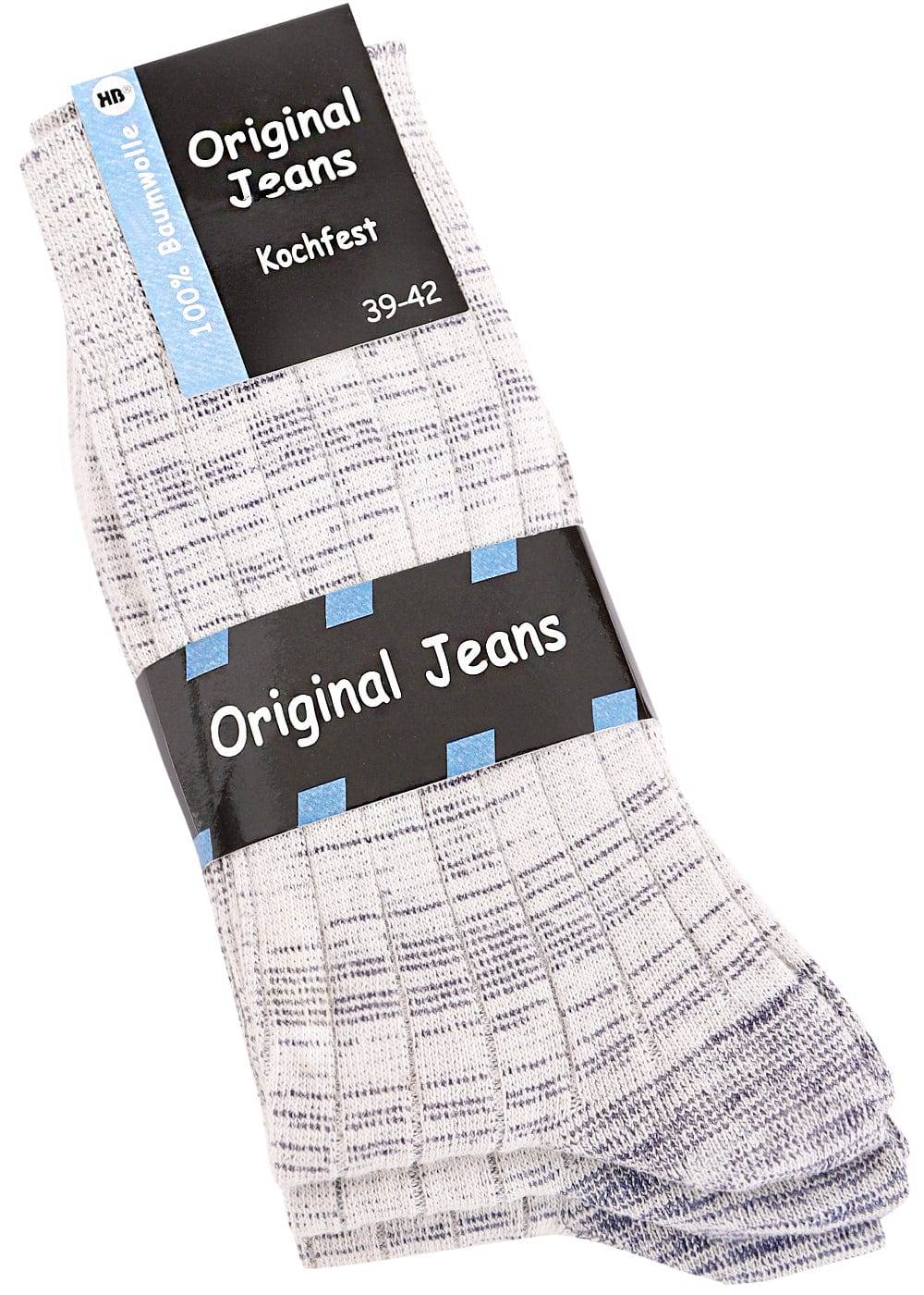 KB Socken Jeanssocken Graumeliert - 5 Paar Fabrikverkauf