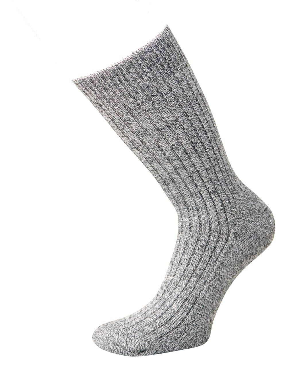 KB Socken Norwegersocken Frotteesohle Graumeliert - 3 Paar Schlussverkauf