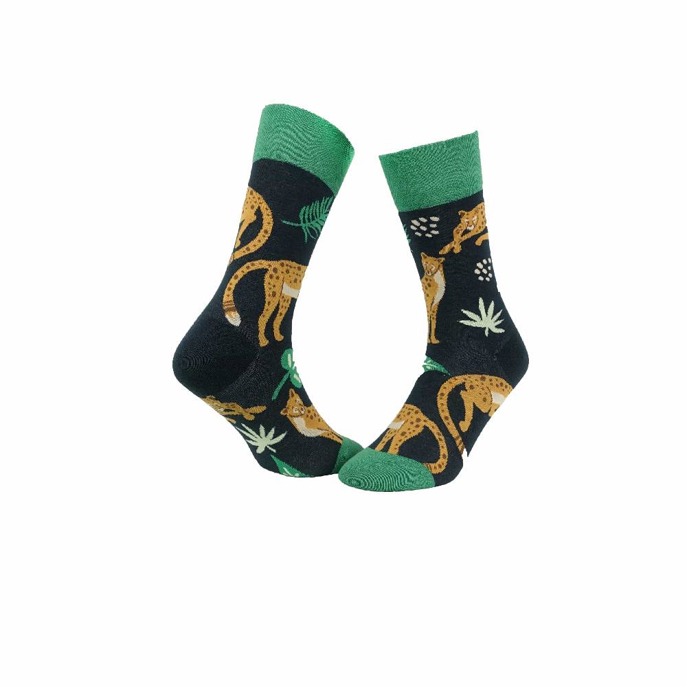 KB Socken Socken mit Leopardenmotiv