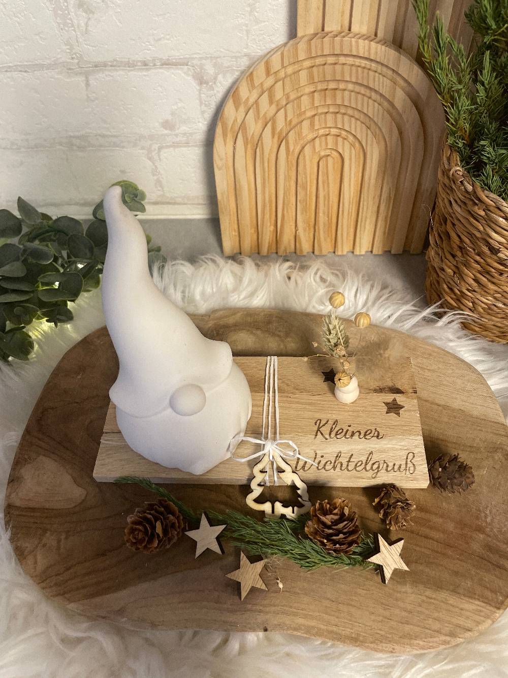 KB Socken Wichtel Geschenk Deko , Wichtelgruss, Geschenkidee, Weihnachten, Advents Deko, Weihnachtsgeschenk Frau, Reliefgiesspulver, Wichtelgeschenk Outlet