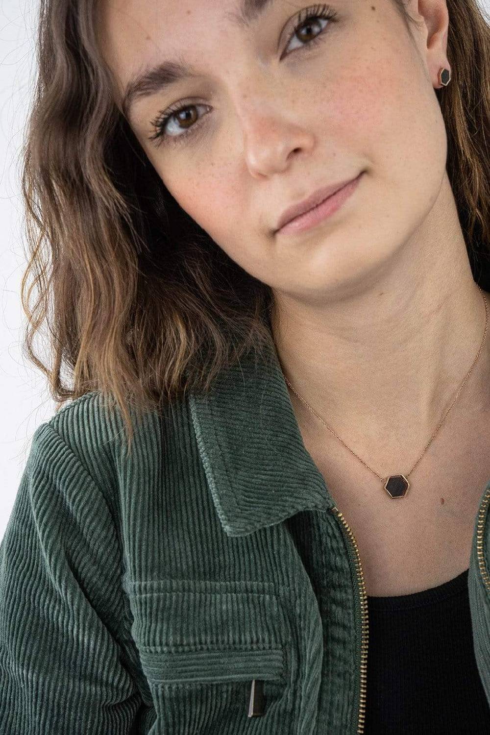 Kerbholz HEXA NECKLACE Walnuss Exklusive Angebote