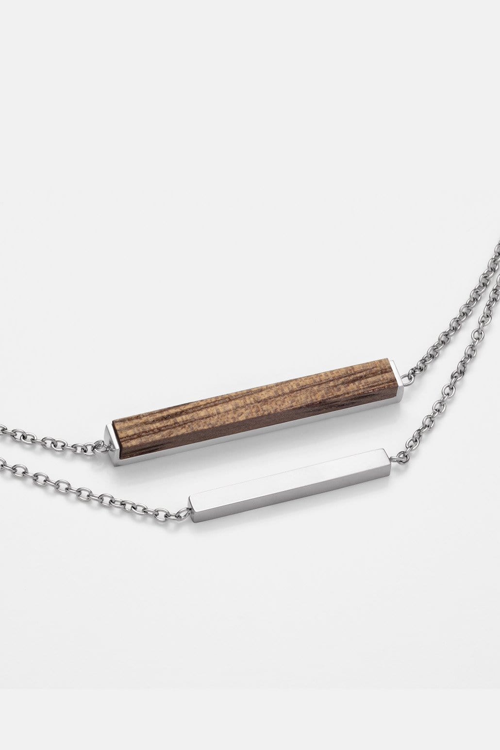 Kerbholz RECTANGLE NECKLACE Walnuss 50% Rabatt mit kostenlosem Versand