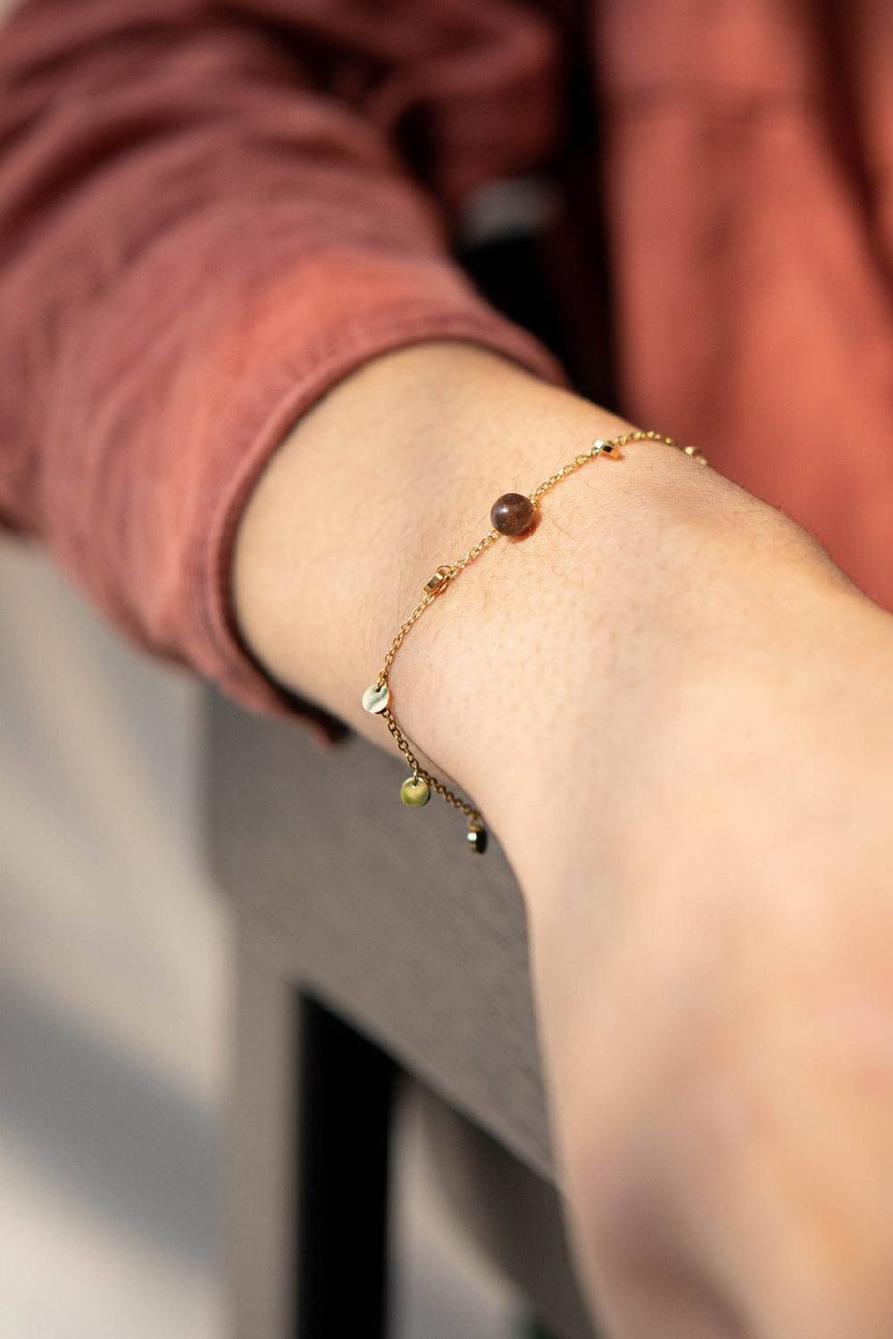 Kerbholz PEARL BRACELET Walnuss Fabrikladen