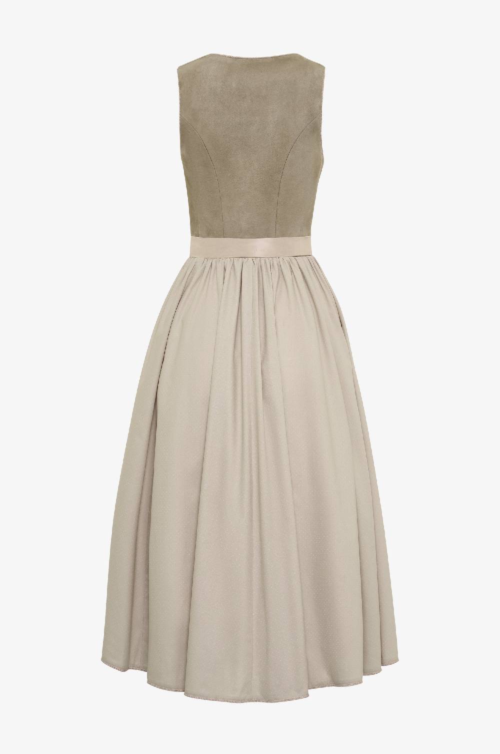 Kinga Mathe Lederdirndl Forst in taupe Günstiger Verkauf