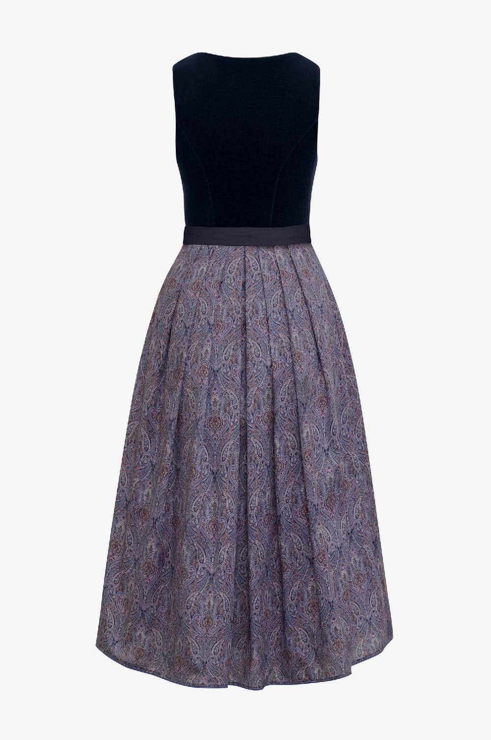 Kinga Mathe Samtdirndl Olivia in nachtblau Fabrikverkauf