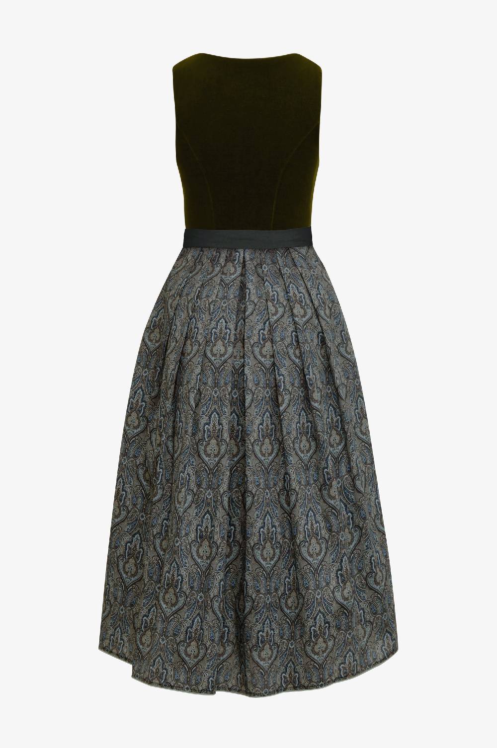 Kinga Mathe Samtdirndl Olivia in olive Meist gekauft