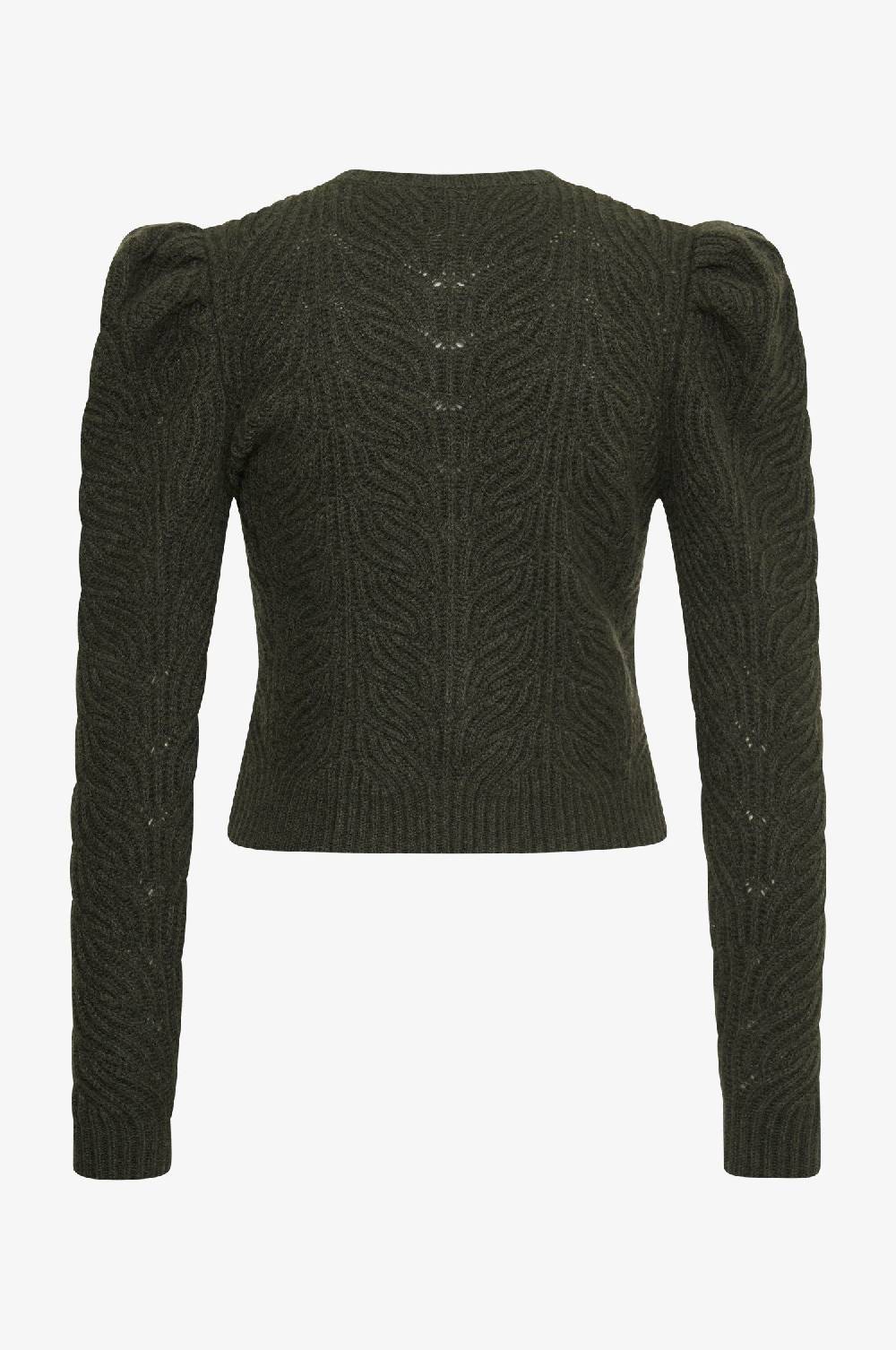 Kinga Mathe Cashmere Strickjacke Marie in Olive Fabrikverkauf