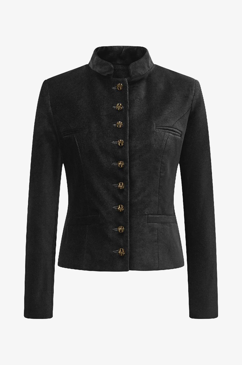 Kinga Mathe Samtjacke Constanze in Anthrazit