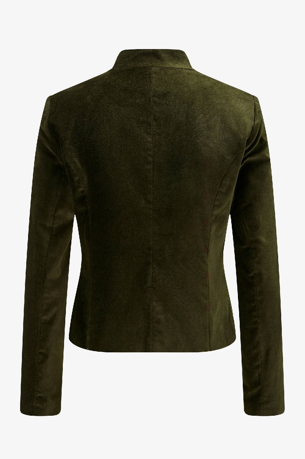 Kinga Mathe Jacke Constanze Samt in Olive Neueste Mode