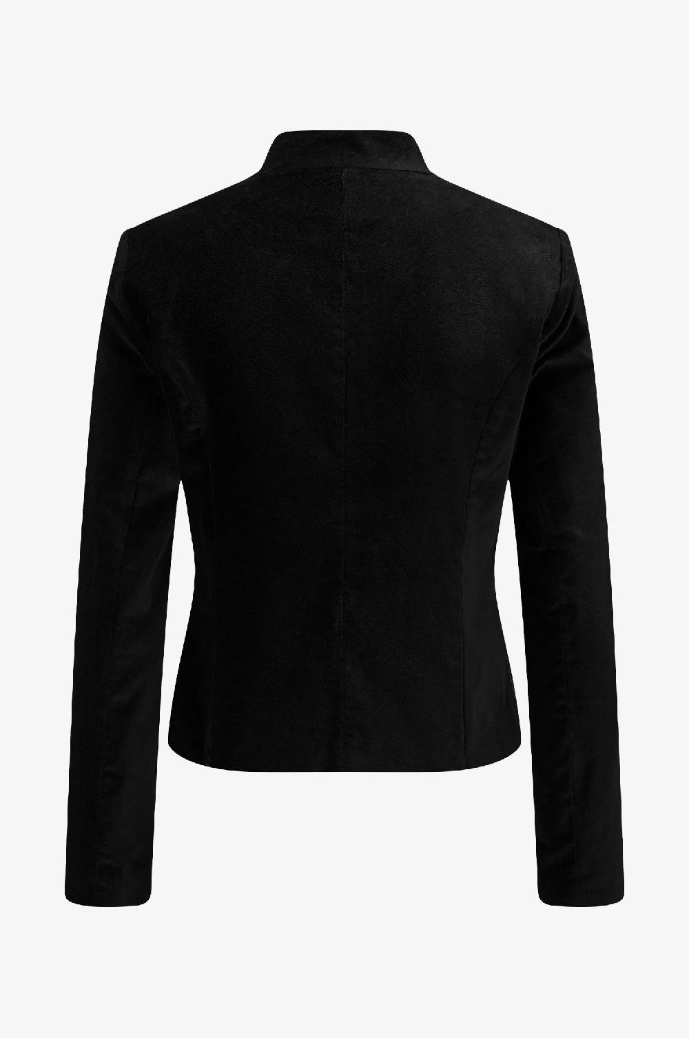 Kinga Mathe Jacke Constanze Samt in Schwarz Fabrikverkauf