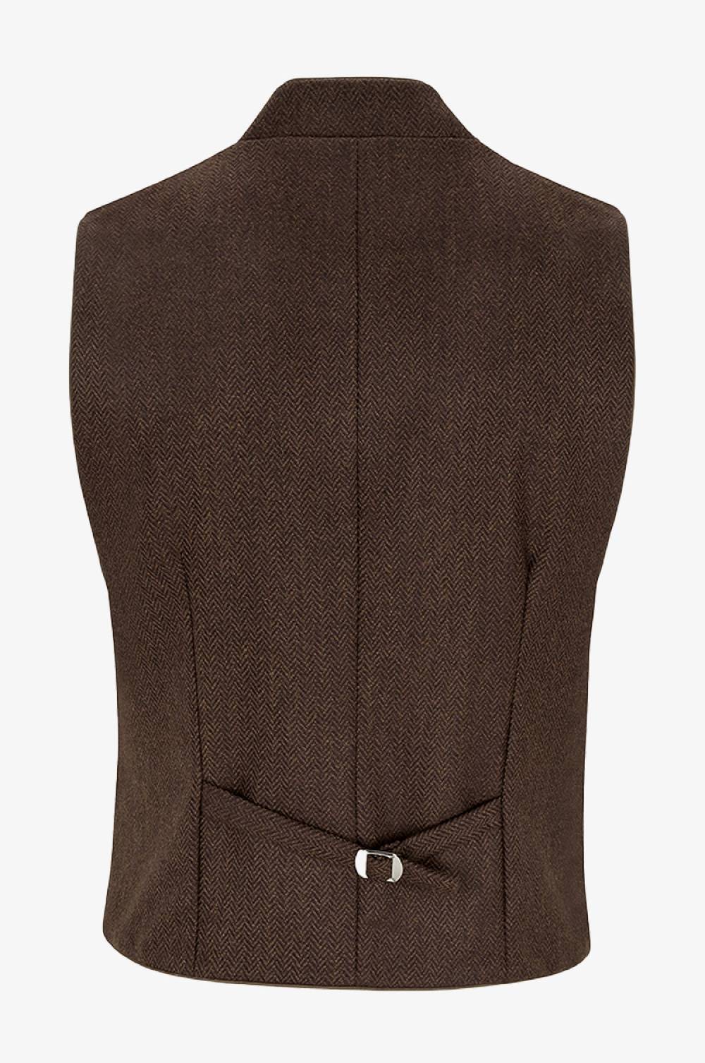 Kinga Mathe Gilet Nick aus Schurwolle in Bordeaux Verkauf