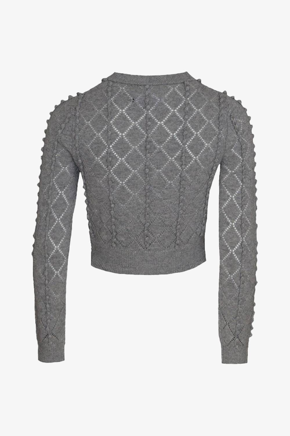 Kinga Mathe Cashmere Strickjacke Amalia in Grau Fabrikverkauf