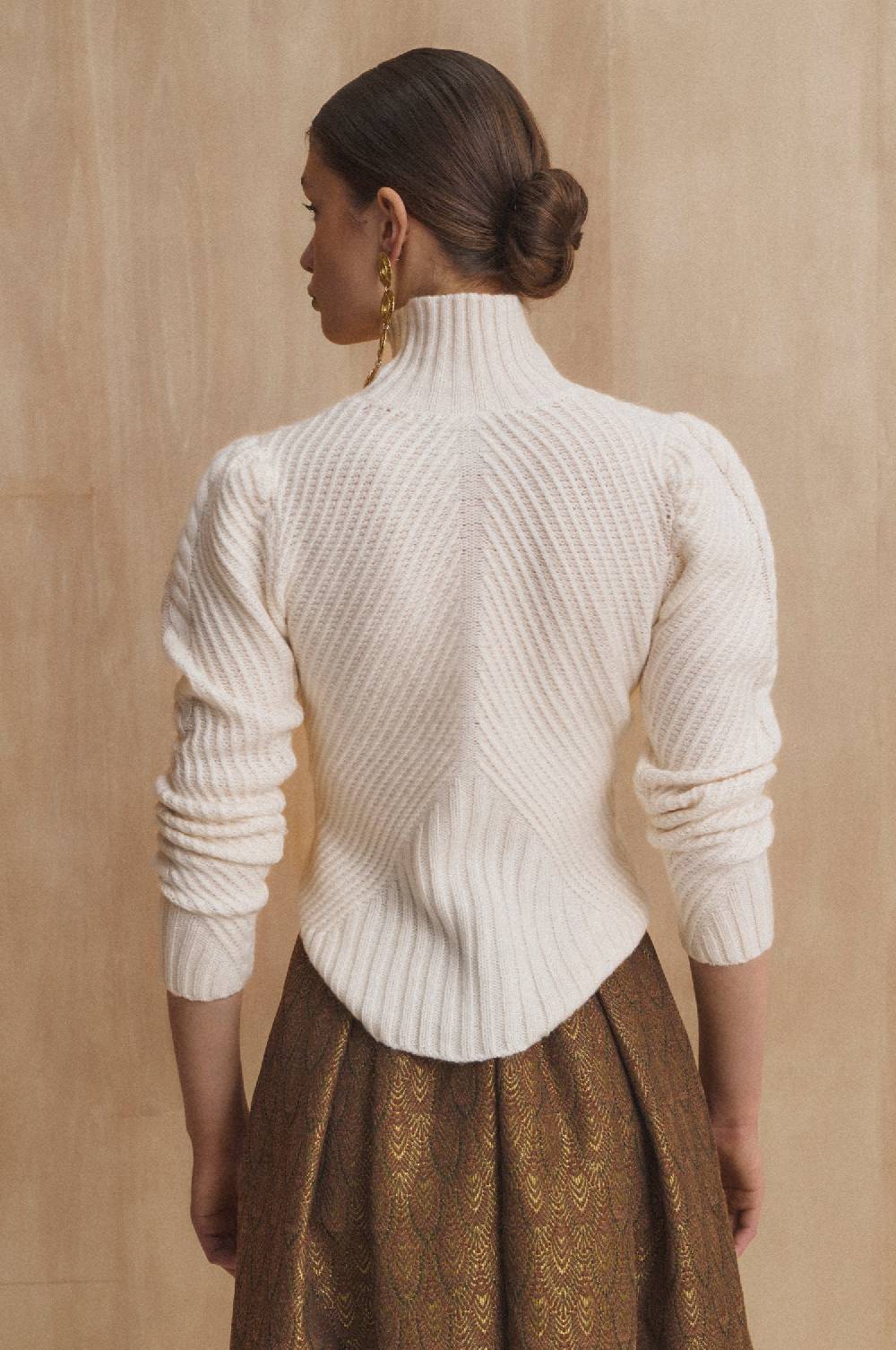 Kinga Mathe Cashmere Pullover Clara in Ivory Outlet