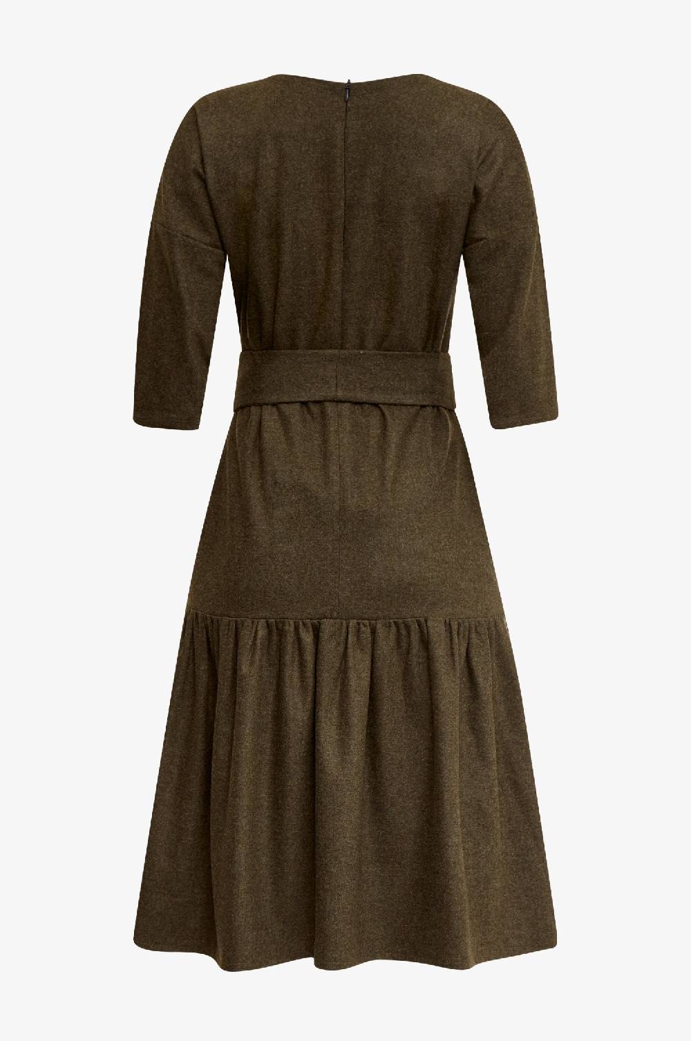 Kinga Mathe Kleid Isabella in Loden Fabrikverkauf