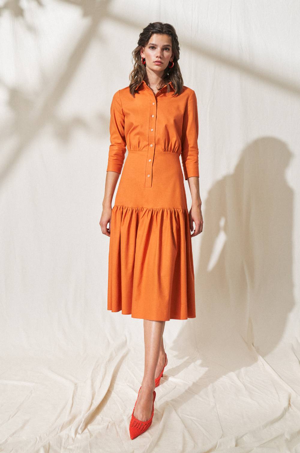 Kinga Mathe Kleid Tami in Orange Meist gekauft
