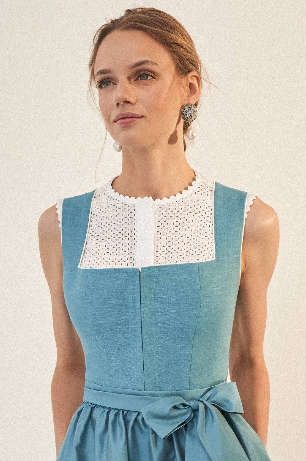 Kinga Mathe Dirndlbluse Romy in Weiß Schlussverkauf