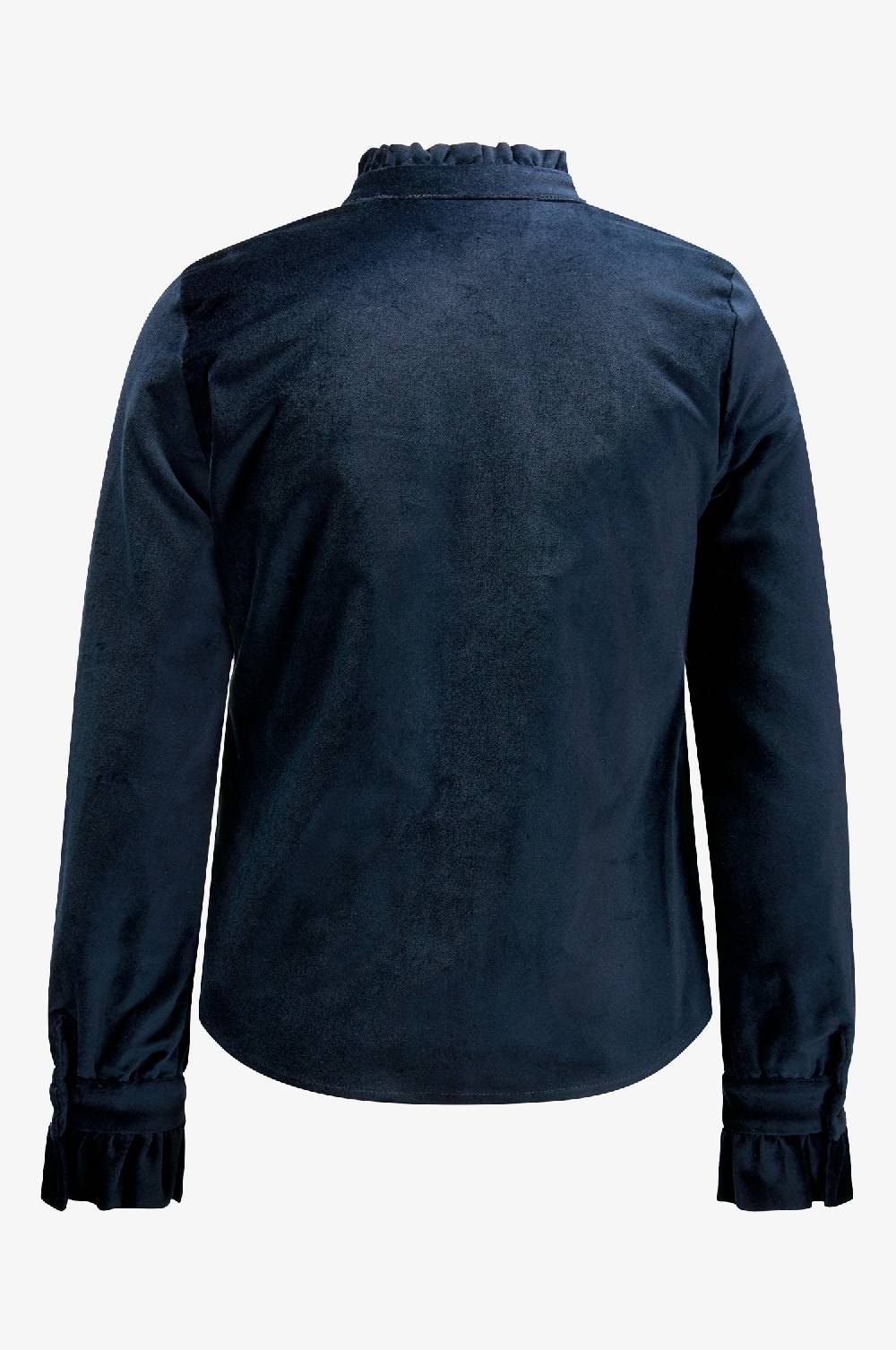 Kinga Mathe Samtbluse Lady in Nachtblau Clearance-Verkauf