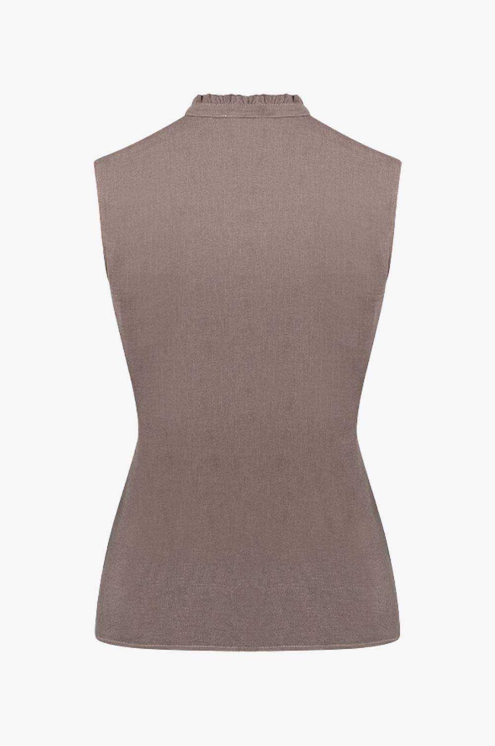 Kinga Mathe Leinenbluse Hanna in Taupe Große Rabatte