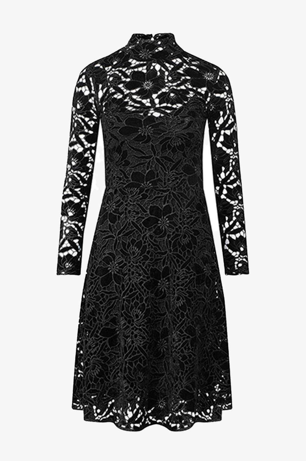 Kinga Mathe Samtkleid Evelyn in Schwarz Verkauf