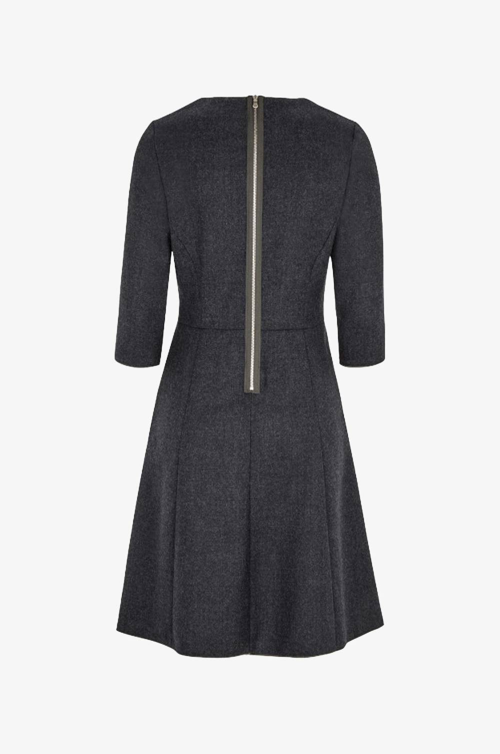 Kinga Mathe Kleid Melissa in Anthrazit Fabrikverkauf