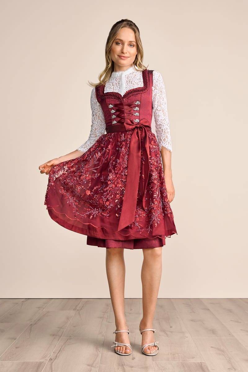 Krüger Madl Dirndl Olive (60cm) Günstiger Verkauf