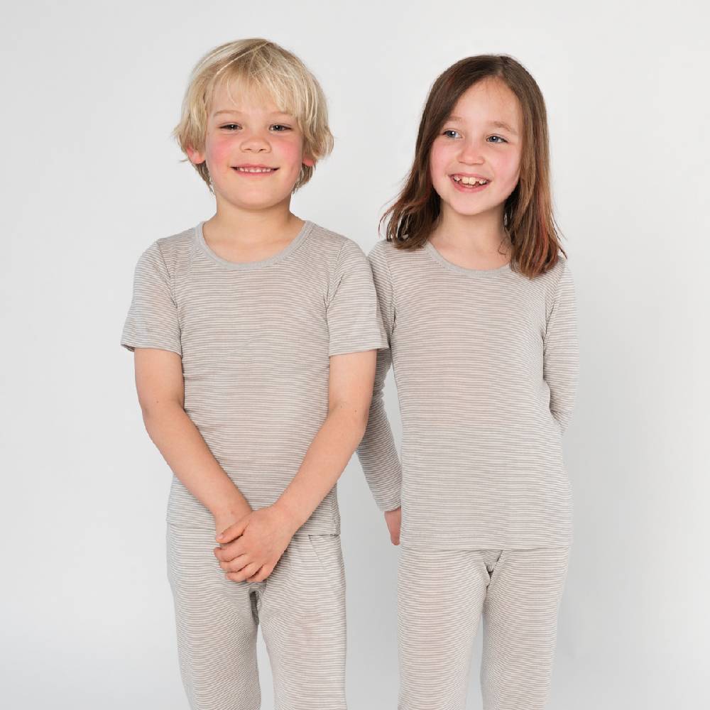 LIVING CRAFTS - Langarm-Shirt - Grey/Natural Striped Blitzverkäufe