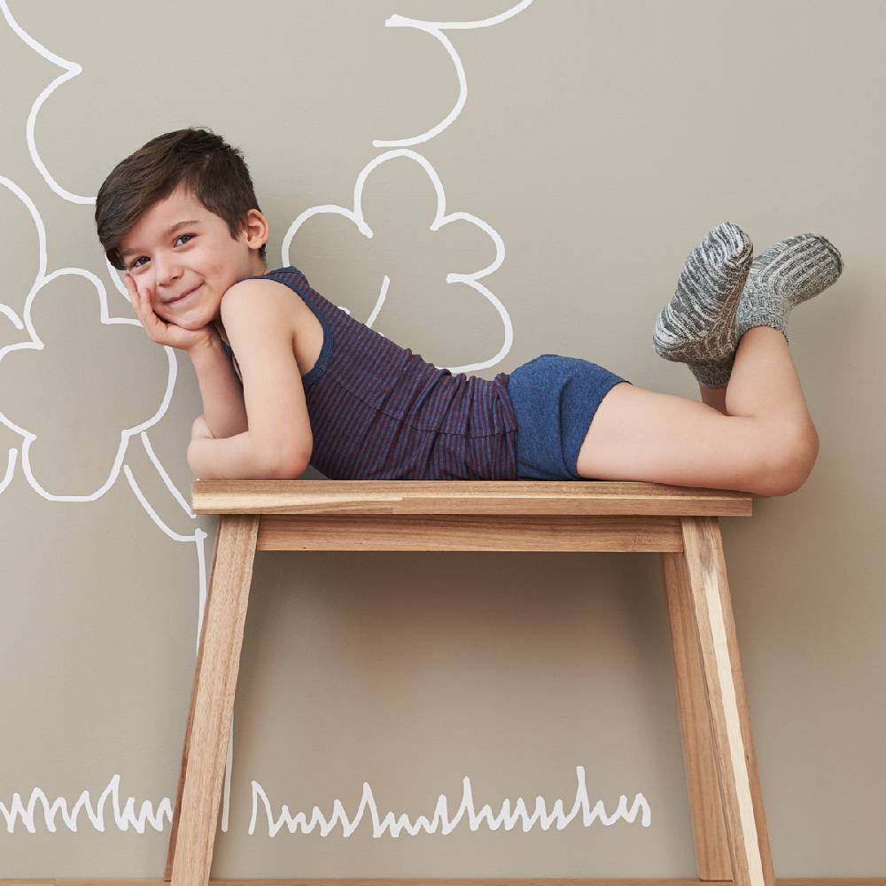 LIVING CRAFTS - Kinder-Norwegersöckchen - Olive Mouliné Exklusive Angebote