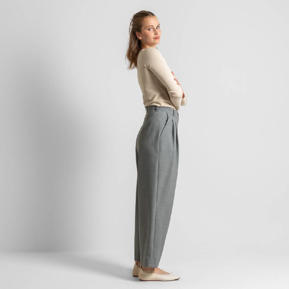 LIVING CRAFTS ELEXA - Hose - Grey Melange Fabrikverkauf