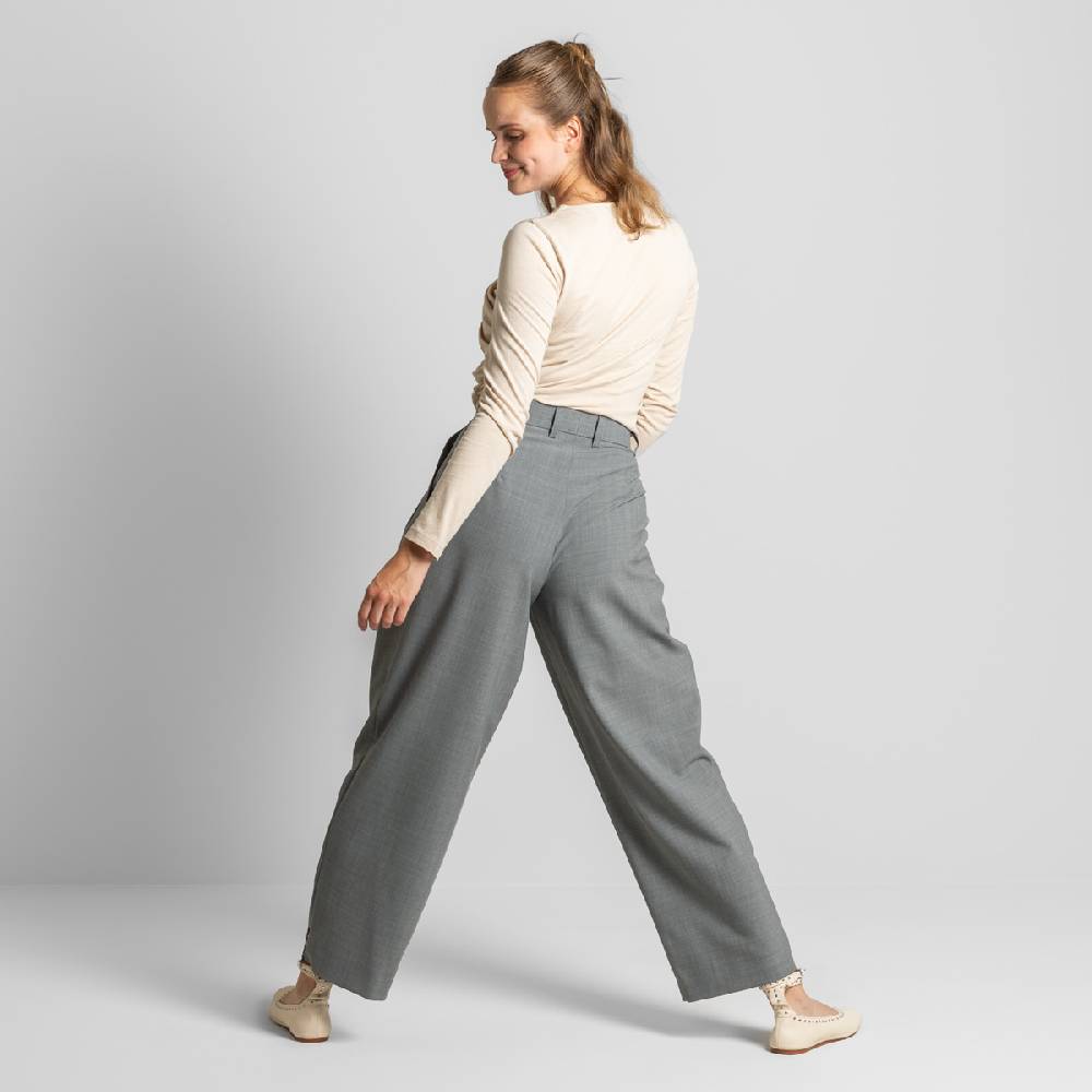 LIVING CRAFTS ELEXA - Hose - Grey Melange Fabrikverkauf