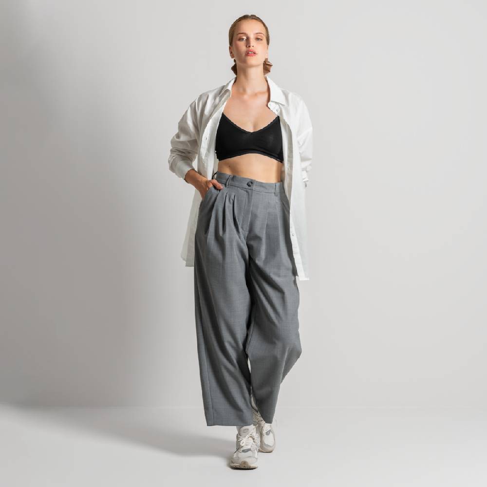 LIVING CRAFTS ELEXA - Hose - Grey Melange Fabrikverkauf