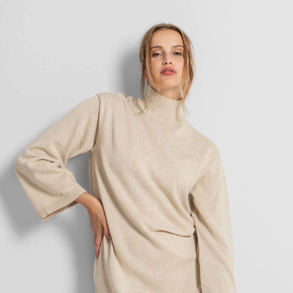LIVING CRAFTS EELA - Strickkleid - Sand Meist gekauft