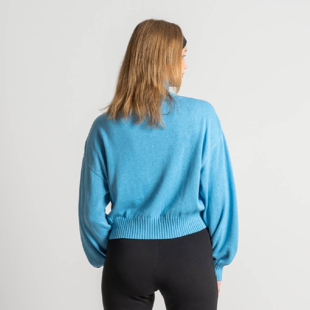 LIVING CRAFTS EUGENIE - Oversized Pullover - Cool Blue Outlet