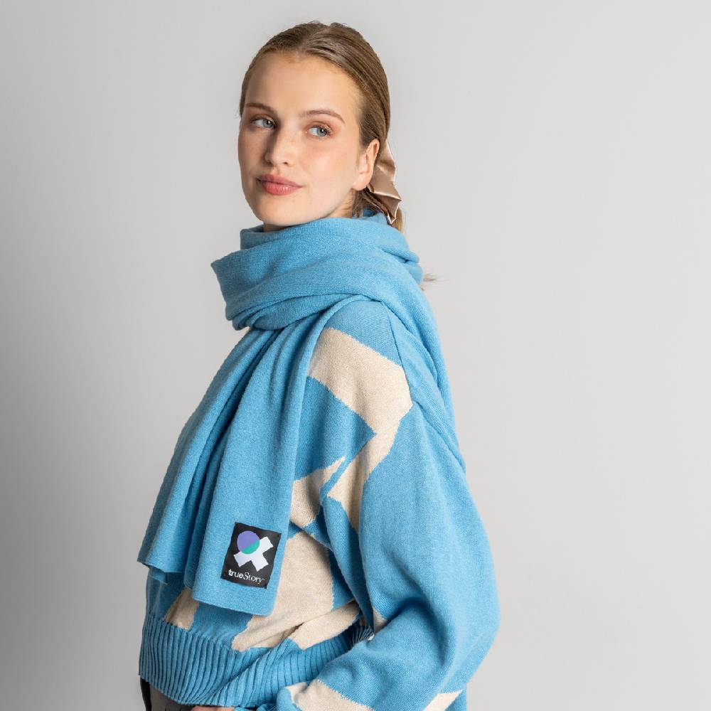LIVING CRAFTS ELLIS - Schal - Cool Blue Angebote