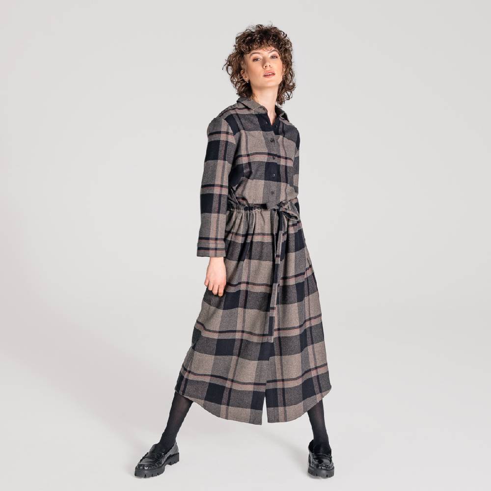 LIVING CRAFTS CHARU - Kleid - Black Check Online