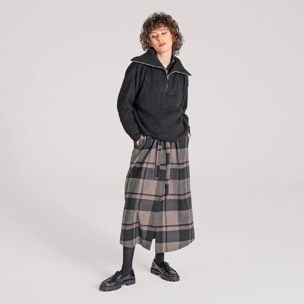 LIVING CRAFTS CHARU - Kleid - Black Check Online