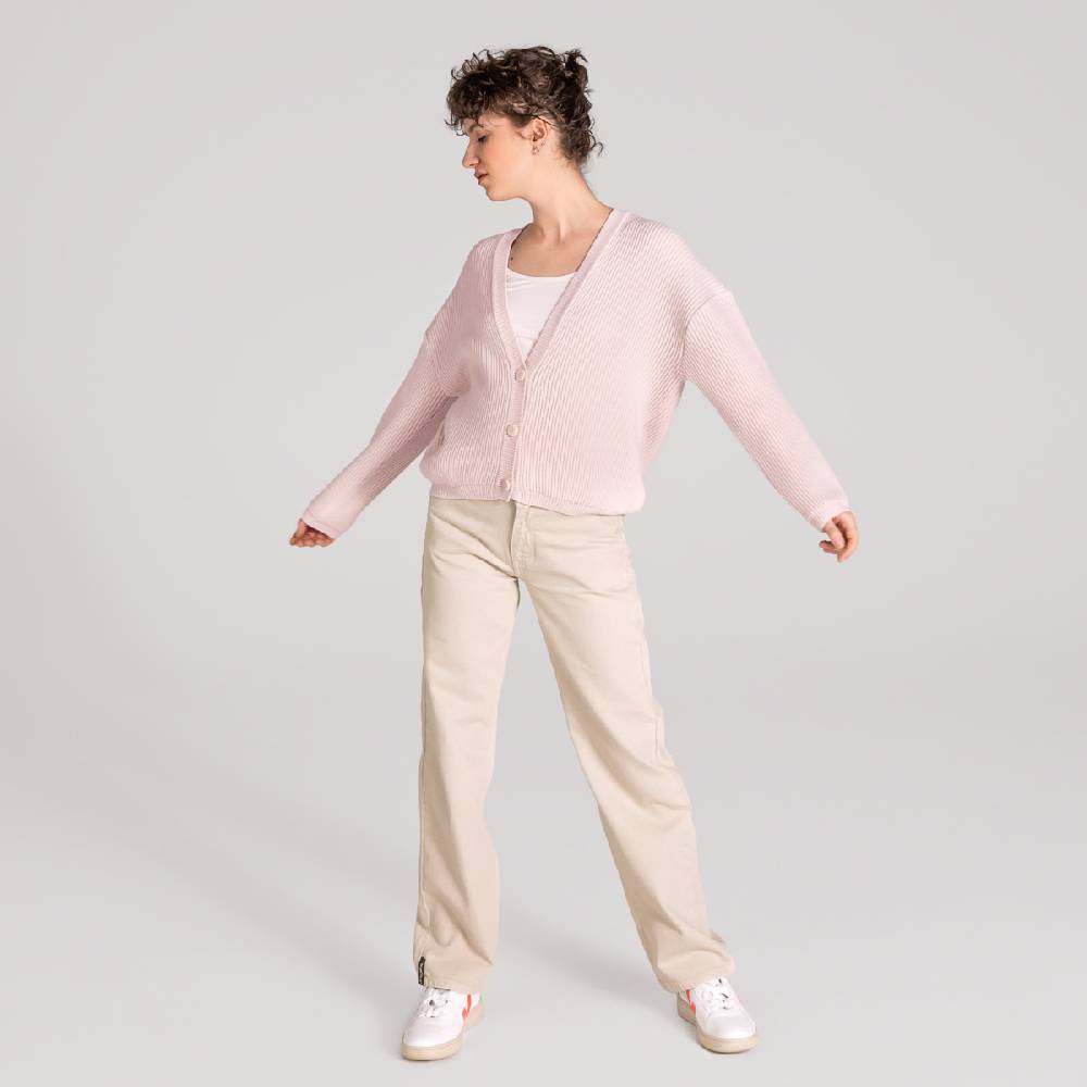 LIVING CRAFTS ALFREY - Strickjacke boxy - Nude Online