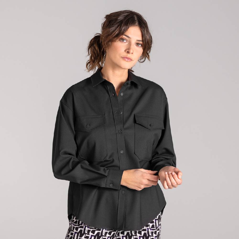 LIVING CRAFTS ALIX - Utility Shirt - Black im Angebot