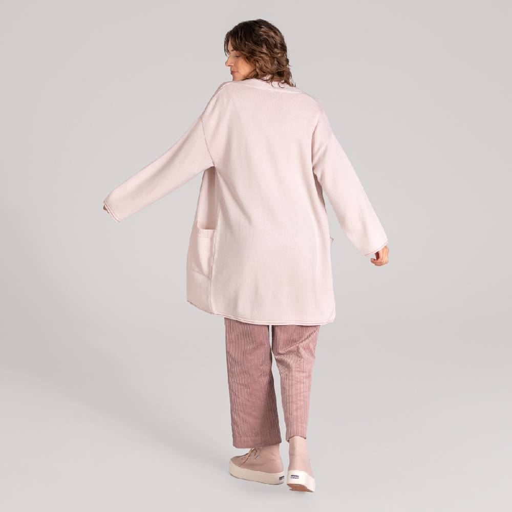 LIVING CRAFTS ANIEK - Strickjacke lang - Nude Fabrikverkauf