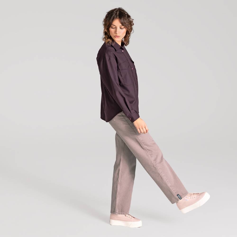 LIVING CRAFTS ALIX - Utility Shirt - Aubergine Online